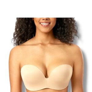 Delimira Seamless Strapless Beige Bra